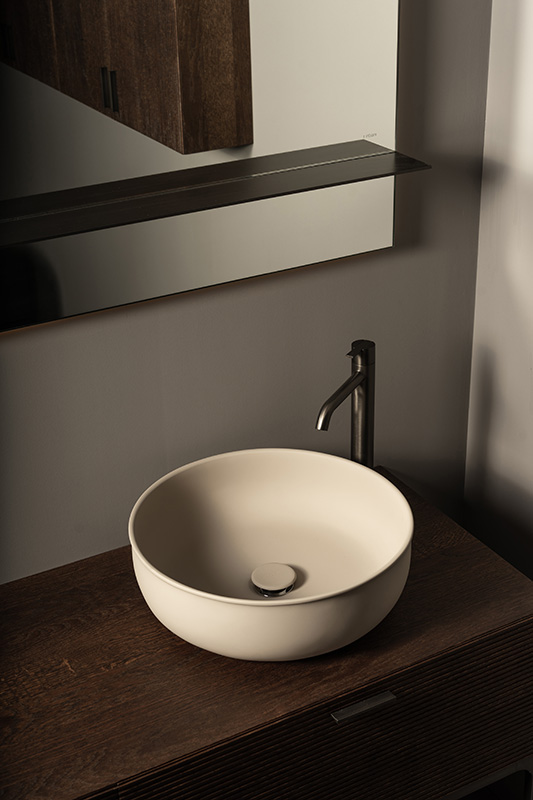 prime top mounted washbasin in beige uhs colour coating
