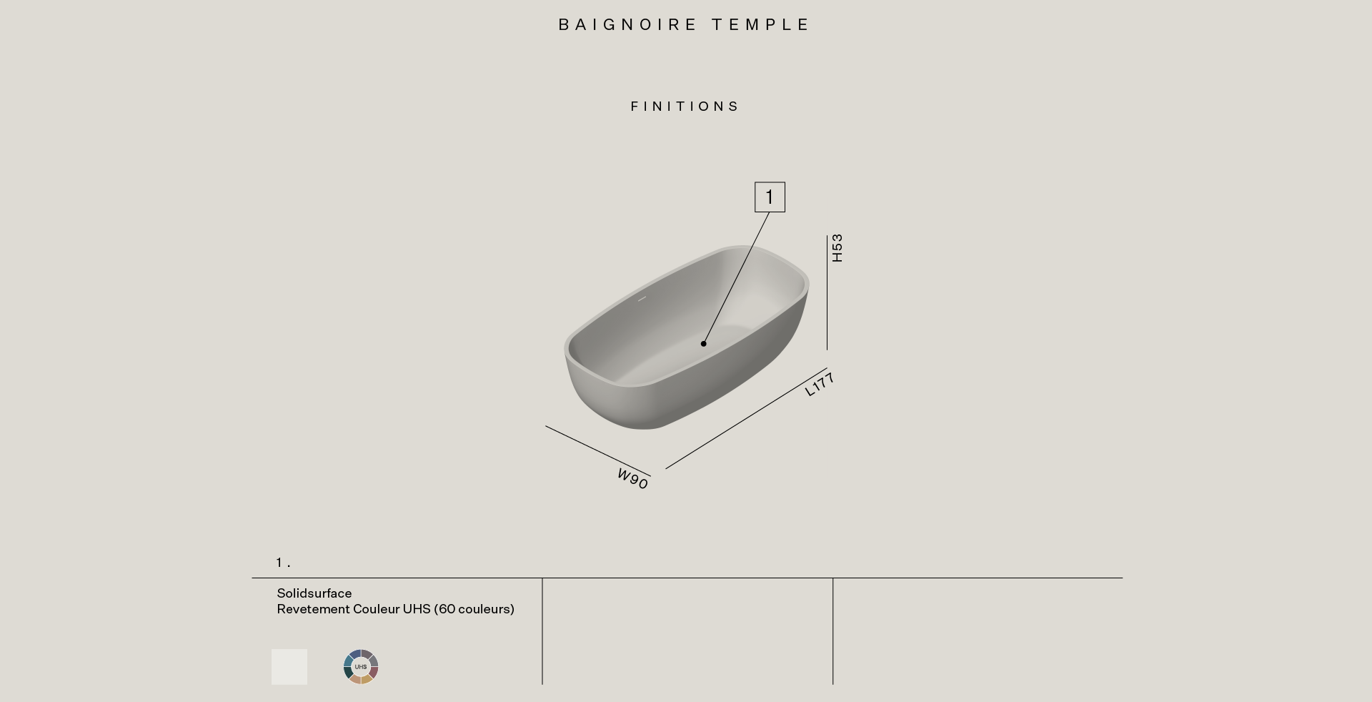 temple bathtub technical drawing