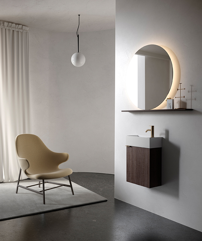 Ambiente muebles minimalistas colección facett en madera