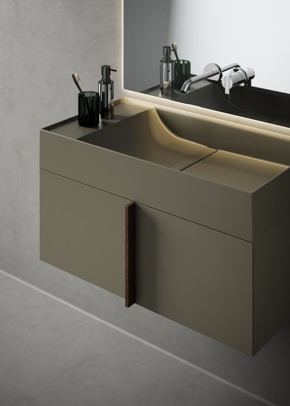 green USH colour coating washbasin from paral collection