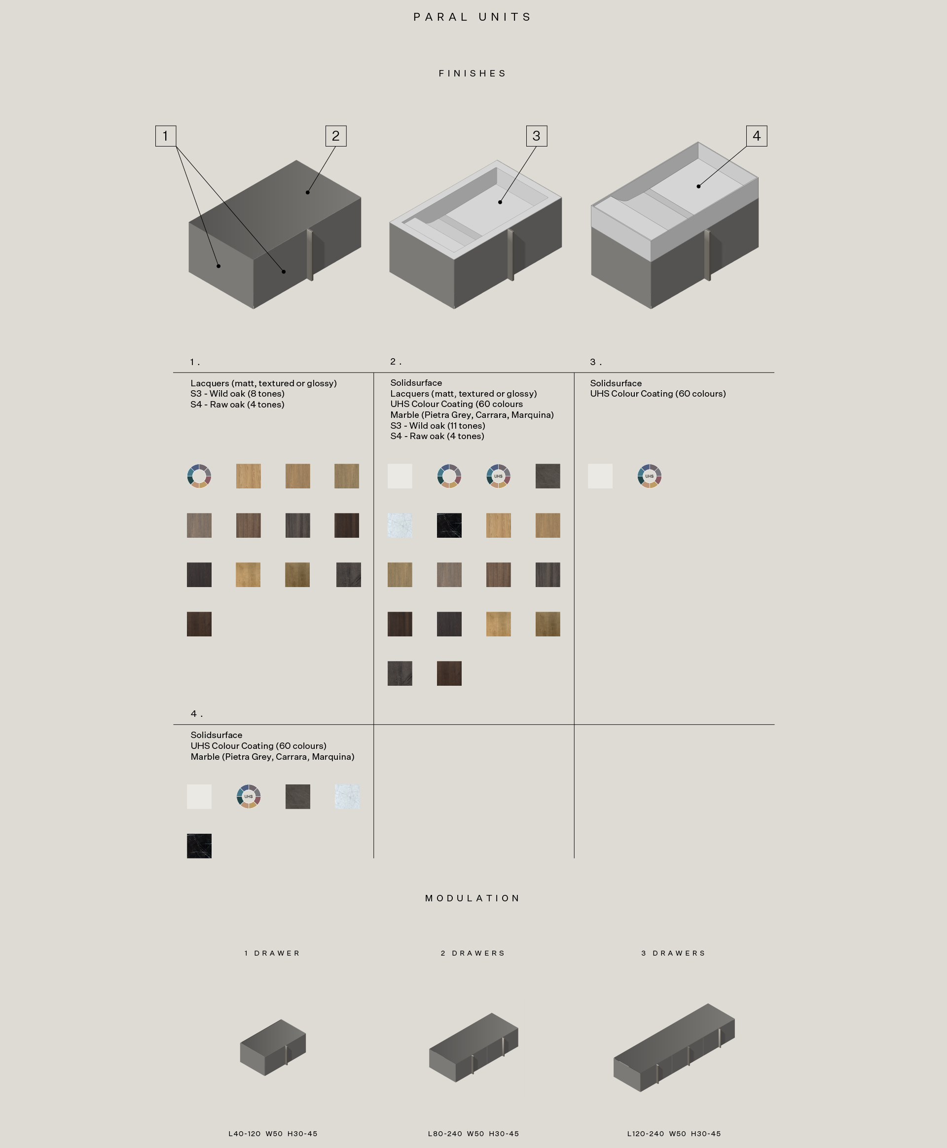 paral furniture units technical drawing