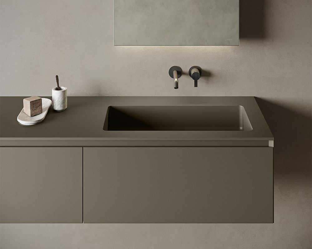 Strato I furniture units in UHS Colour Olive 190